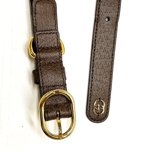 Gucci Dog Leash and Collar Sherry Line Red Canvas 526-071525 - Picture 5 of 15